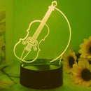 3D Violin Night Light for Bedroom Study Studio Decoration | Perfect Gift from Ljojo