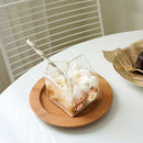 Ljojo 380ml Kawaii Milk Carton Glass Cup Strawberry Peach Theme