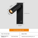 Ljojo LED Wall Lamp Sconce with Switch Black Bronze Creative USB for Bedroom