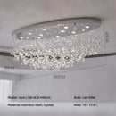 French Dining Room Crystal Led Pendant Lights - Modern Luxury Bar Hanging Lamps by Ljojo