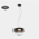 Nordic Orange Glass Led Pendant Lights Chandelier for Living Dining Room by Ljojo