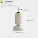 Ljojo Medieval Bauhaus Rice Paper Cage Lantern LED Pendant Light Chandelier for Home Decor