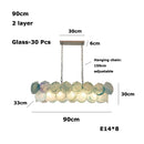Modern Vintage Glass LED Pendant Light for Bedroom Living Room by Ljojo