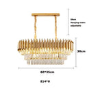 Crystal Pendant Light Modern Luxury Chandelier for Dining Room Bedroom - Ljojo