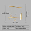 Ljojo Luxury Butterfly Gypsophila LED Chandelier Pendant Light Modern Decor Dining Bedroom Living Room