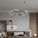 Ljojo Minimalist Glass Ball Pendant Light for Nordic Living Room, Bedroom, and Dining Room