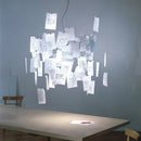 Ljojo Zettel Paper Chandelier Pendant Light for Living Room - DIY Ceiling Hanging Lamp