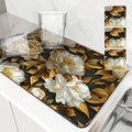 Ljojo 3D Plants Kitchen Mat: Absorbent, Antiskid, Quick Dry, Draining, Tableware Mat