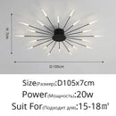 Gold Nordic Round LED Ceiling Chandelier Modern Minimalist Pendant Lamp for Home by Ljojo