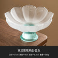 Ljojo Lotus Fruit Plate: Pink Nut Refreshment Plate for Living Room Coffee Table