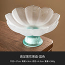 Ljojo Lotus Fruit Plate: Pink Nut Refreshment Plate for Living Room Coffee Table
