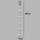 Ljojo LED Staircase Chandeliers: Modern Home Pendant Light Lamps for Living Room