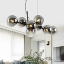 Glass Chandelier Nordic Style Black Ball Pendant Light for Dining Kitchen Living Room by Ljojo