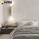 Ljojo Wabi Sabi Yellow Travertine Stone Wall Lamp Vintage Sconce for Bedroom and Living Room