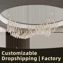Crystal Pendant Chandelier | Nordic Designer Art Lighting for Hotel Lobby | Ljojo