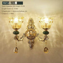 LED Crystal Ceramic Retro Ceiling Chandelier European Style Luxury Lamp for Living Room by Ljojo