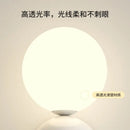 Ljojo LED Wall Light Red Green White Metal Kids Room Sconce White Acrylic Ball