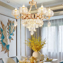 Ljojo Luxury Crystal Chandelier: Elegant Lighting for Living Room, Dining, and High-End Spaces