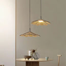 Ljojo LED Walnut Pendant Light Chandelier for Bedroom and Study Room Home Decor