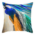 Blue Bird Print Cushion Cover by Ljojo - Home Decor Pillow Case for Sofa Bed