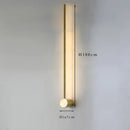 Ljojo Fumi Contemporary Long Strip Wall Lamp LED Indoor Light for Living Room Bedroom