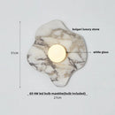 Ljojo Luxury Marble LED Wall Sconce White Glass Modern Wall Light