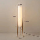 Ljojo Artistic Wabi-sabi Walnut LED Floor Lamp for Bedroom Decor & Home Chandelier