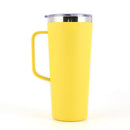 Ljojo 24oz Double Wall Coffee Tumbler with Handle Lid Stainless Steel Insulated Cup