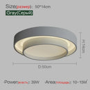 Ljojo LED Ceiling Light Modern Minimalist White Black Grey Indoor Lighting Fixture