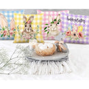 Bunny Floral Egg Print Easter Pillow Covers for Farmhouse Decor by Ljojo