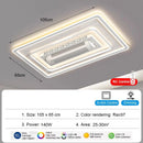 Ljojo Modern Minimalist Fan Light Fixture for Living Room - Indoor Ceiling Fans Lighting