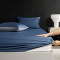 Ljojo Luxury Cotton Fitted Sheet for Hot Sleepers - Moisture-Wicking Mattress Cover