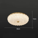 Copper Ceiling Lamp Light Luxury Crystal Glass Jack-o-Lantern Study Entrance Ljojo
