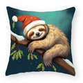 Christmas Cartoon Animal Printed Pillowcase by Ljojo: Decorative Throw Cover for Sofa, Living Room, Cushion