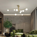 Glass Ball LED Pendant Light Fixture for Living Dining Room - Ljojo