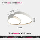 LED Modern Ceiling Lamp Minimalism Bedroom Light Fixture Ljojo Black White Home Decor Lighting.