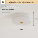 Nordic Style Milky White Glass Ceiling Lamp for Living Room by Ljojo
