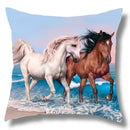 Fine Horse Print Cushion Cover for Home Decor by Ljojo