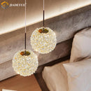 Crystal Ball Pendant Light Ljojo: Modern Luxury Bedroom Decor Hanging Line Light
