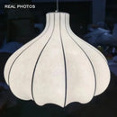 Ceiling Chandelier Wabi Sabi Silk LED Pendant Lights Modern Dining Room Lighting by Ljojo