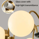 LED Scandinavian Chandelier Pendant Lamp Warm Glass Stylish Lighting for Living Room by Ljojo