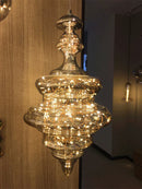 Ljojo Luxury Crystal Glass Chandelier for Dining, Bedroom, Living Room