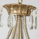 Ljojo Modern Crystal Chandelier LED Lighting for Bedroom Living Room French Romantic Pendant Light