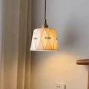 Ljojo Luxury Ceramic LED Pendant Lamp in Antique Brass Iron Finish