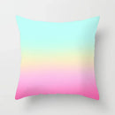 Gradient Ice Cream Color Polyester Pillow Cover by Ljojo - 45x45CM