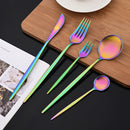 Ljojo 20-Piece Stainless Steel Cutlery Set - Matte Finish Flatware Set