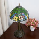 Green Birds Style Stained Glass Table Lamp for Bedroom & Living Room by Ljojo