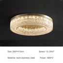 Ljojo Luxury Modern LED Crystal Ceiling Hotel Restaurant Hanging Lamp - Home Decor Lighting