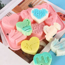 Ljojo Love Heart Silicone Mold for Chocolates, Cakes, Soaps, and Candles