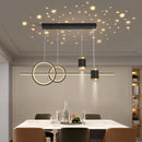 Ljojo Luxury LED Starry Pendant Lights for Dining Room and Kitchen